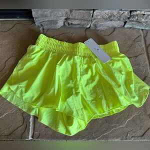 CRZ YOGA Neon Yellow Athletic Shorts